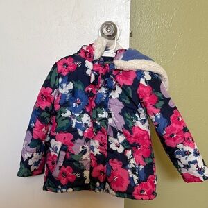 Gymboree Floral Puffer Jacket